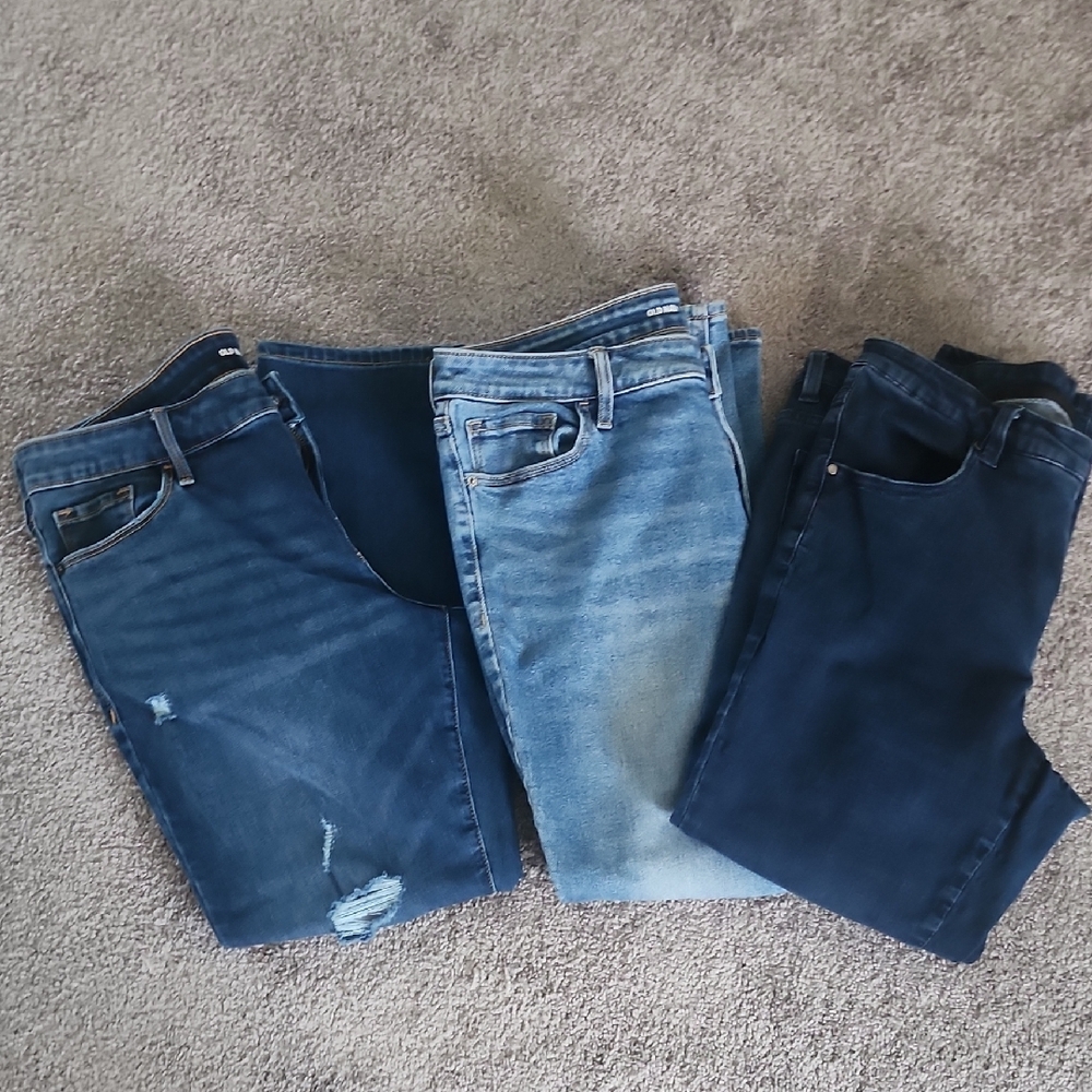 Old Navy Blue Jeans Distressed Indigo